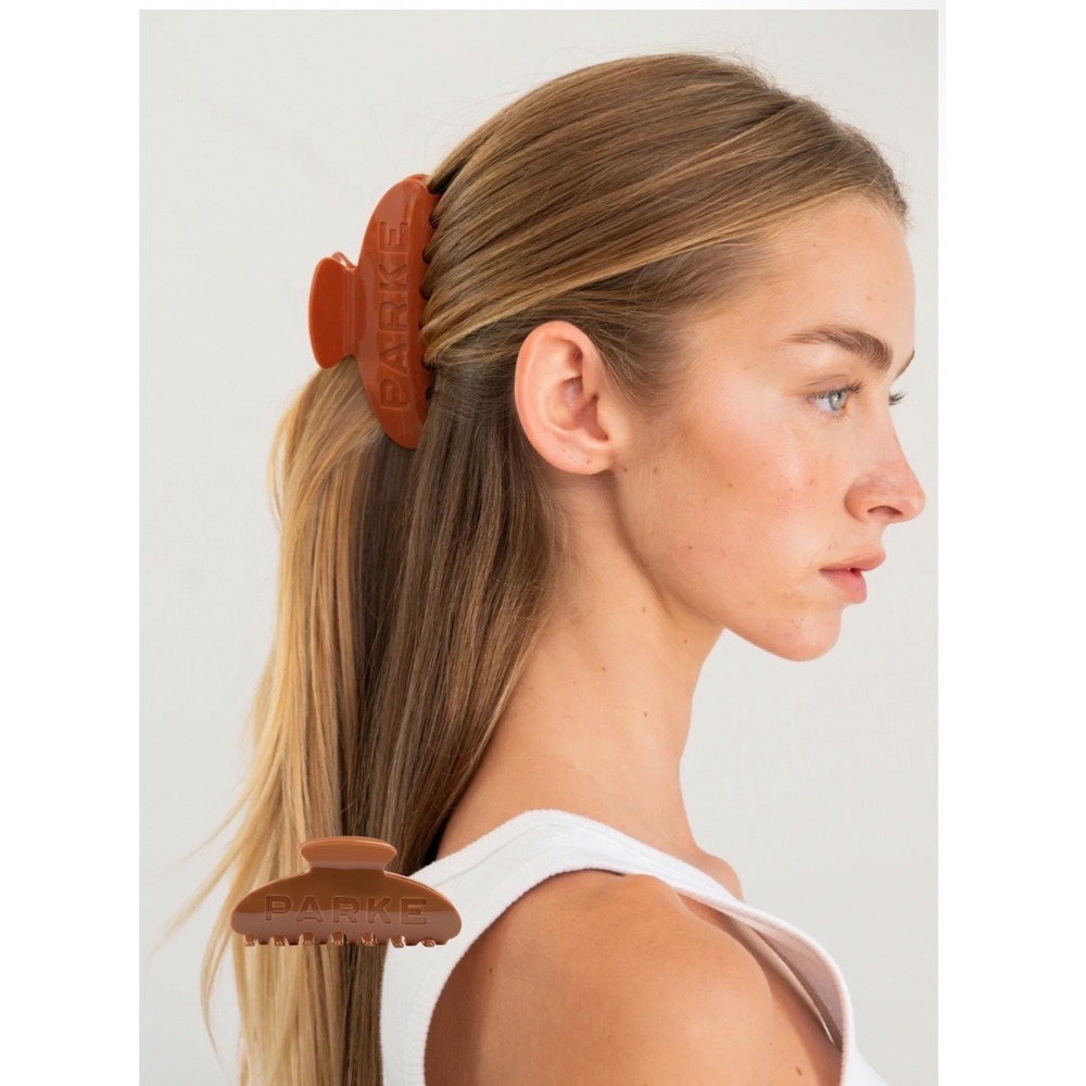 Parke Hair Clip Burnt Orange NIB